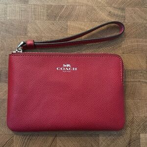 Red Coach wristlet